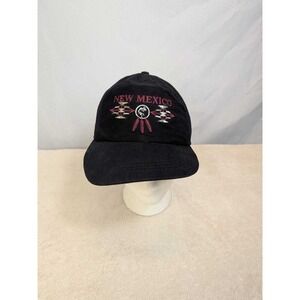 Ski Country Imports‎ New Mexico Embroidered Baseball Cap Black Cotton